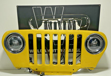 97-06 Jeep Tj Wrangler Pyh Solar Yellow Front Grille Panel Halo Headlights Oem