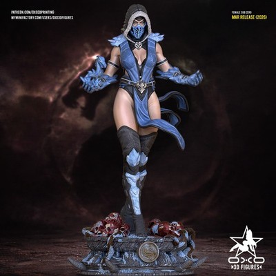 MORTAL KOMBAT Female Sub-Zero 1/4 1/6 Scale Statue   MK Sexy Sub-Zero Pre-Order