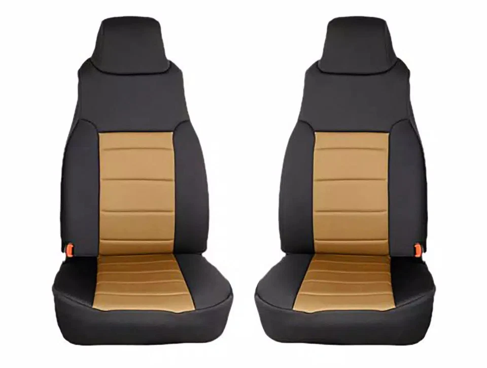 Rugged Ridge 13213.01 Seat Cover Kit Front Neoprene Black 03-06 Jeep Wrangler TJ Foto 4 de 4