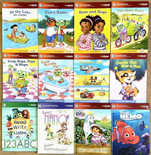 Leap Frog LeapReader Lot of 12 Interactive Books Early Reading Vowels Consonants