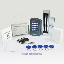 DIY RFID Access Control System Kit 180kg Magnetic Lock 2Remote Controls Doorbell