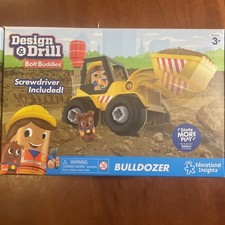 Educational Insights Design  Drill Bolt Buddies Bulldozer