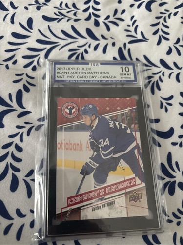 Auston Matthews 2017 Upper Deck NHCD Canada ISA 10 Rookie Card Maple Leafs RED