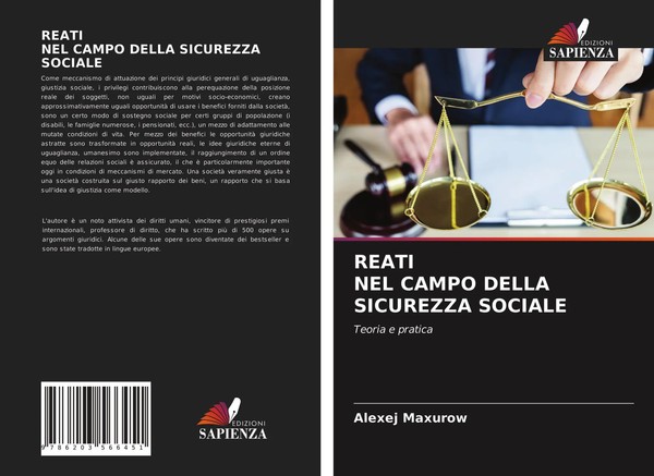 Reati NEL Campo Della Sicurezza Sociale Teoria E Pratica Alexej Maxurow Buch-image