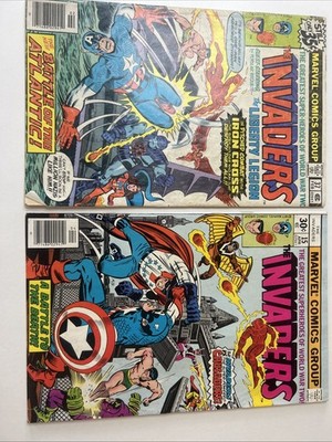 2 Marvel Comics Group The Invaders #15(1977) & #37(1979)