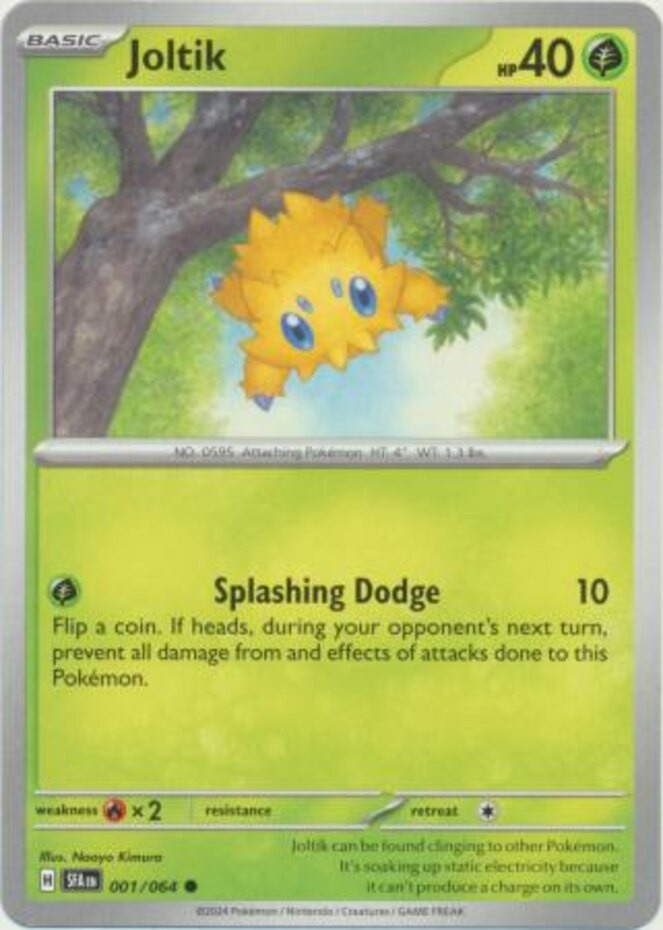Joltik - 001/064 - Common (Near Mint) Shrouded Fable - Grass Pokémon