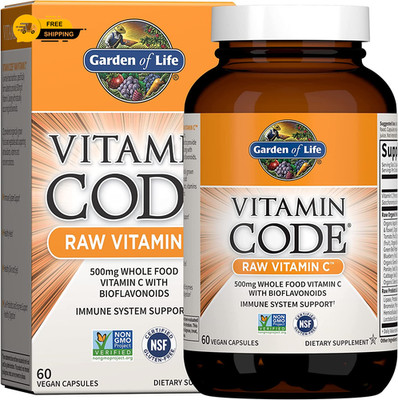 Garden of Life Vitamin C - Vitamin Code Raw C Vitamin Whole Food Supplement,