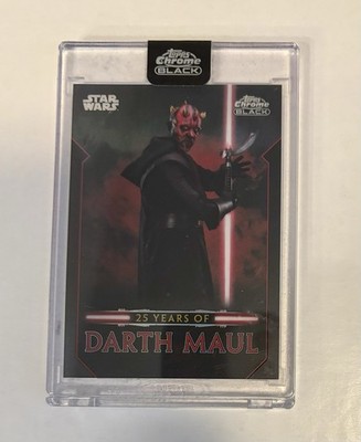 2024 Topps Chrome Black Star Wars 25 Years of Darth Maul #DM-7 Encased