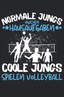 Coole Jungs Spielen Volleyball!: Notizbuch A5 120 Seiten