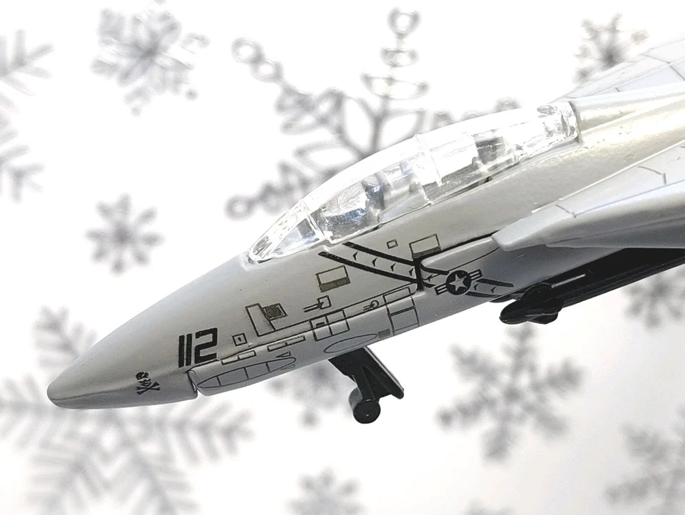 USAF F-14 Avión de Combate Personalizado Adorno de Navidad Avión Marina Piloto Veterano Regalo Foto 3 de 4