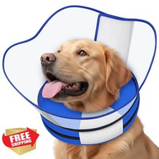 Supet Dog Cone Collar Alternative Soft Donut Neck Recovery SM-LG