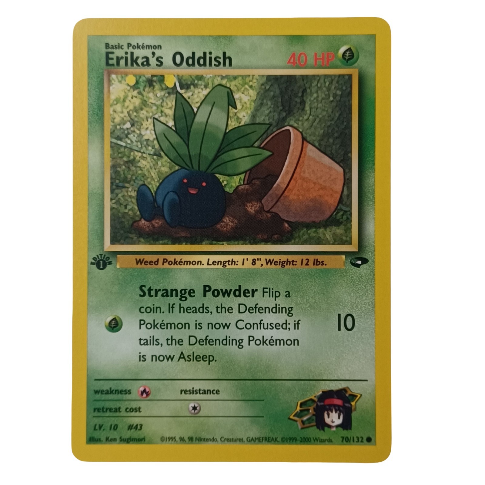 Pokémon Gym Challenge 1st Edition Erika's Oddish 70/132 Regular NM 