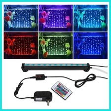 9.05 inch Submersible Aquarium Light, Fish Tank Light with Air Bubble Hole, R...
