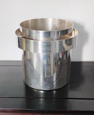 SEAU À CHAMPAGNE  DESIGN 70 MÉTAL ARGENTÉ MARIA PERGAY ? Poinçon à Identifier