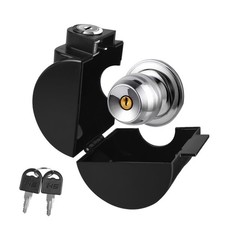 PKLIYH Child Proof Door Knob Cover Lock for Dementia Elderly 1 Pack, Black