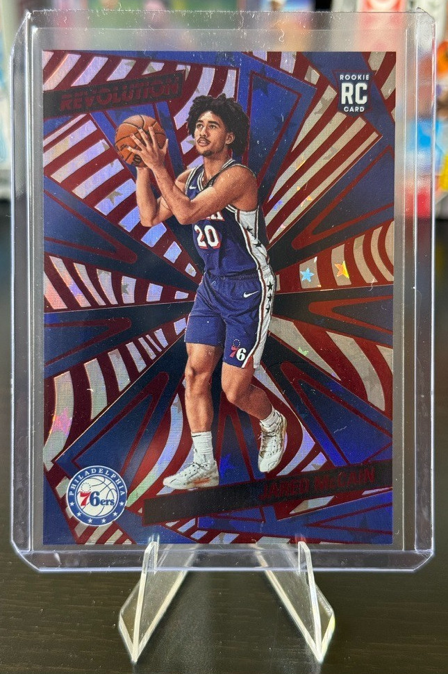 Jared McCain 2024-25 NBA Revolution Red Astro /299 #124 Philadelphia 76ers RC