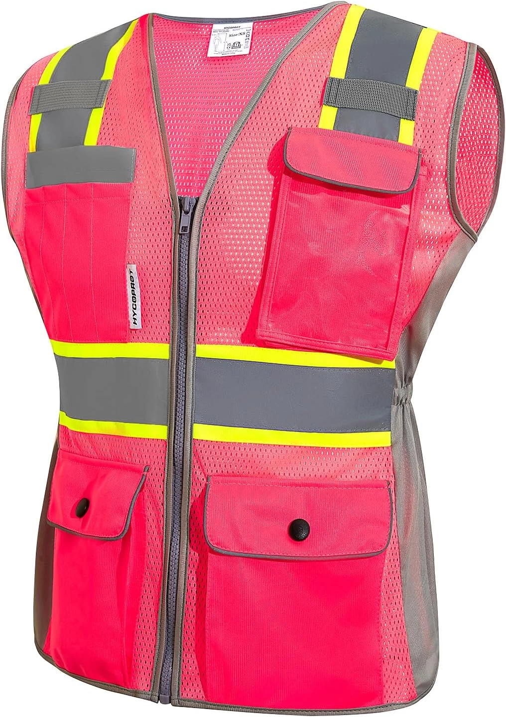 Safety Vest for Women High Visibility Mesh Reflective X-Small, Pink image 1