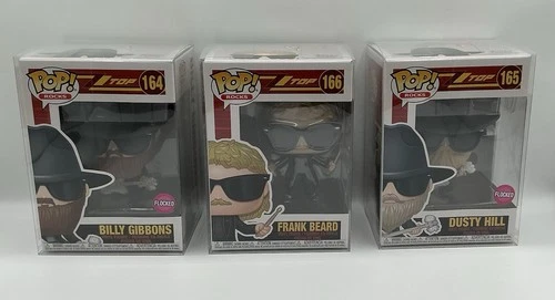 BILLY GIBBONS, FRANK BEARD & DUSTY HILL ZZTOP ROCKS FUNKO POP NEW