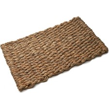 Jute Rug Woven Door Mat Natural Fiber Jute Entry Rug Reversible Doormat 30"x17"