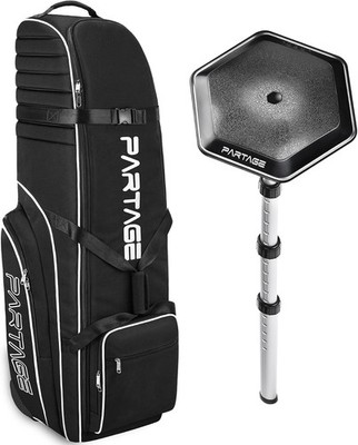 Bolsa Viaje Golf con Ruedas 900D Resistente Negra
