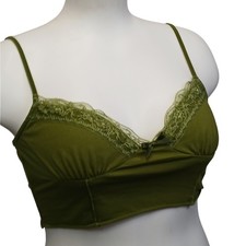 Princess Polly Olive Green Lace Bustier Camisole Bralette 8