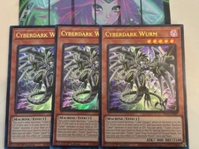Yugioh 3x Cyberdark Wurm Ultra Rare ALIN-EN027 Alliance Insight 1st Edition NM