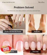 MelodySusie PC180F Nail Drill Cordless 25000RPM LED Display Manicure