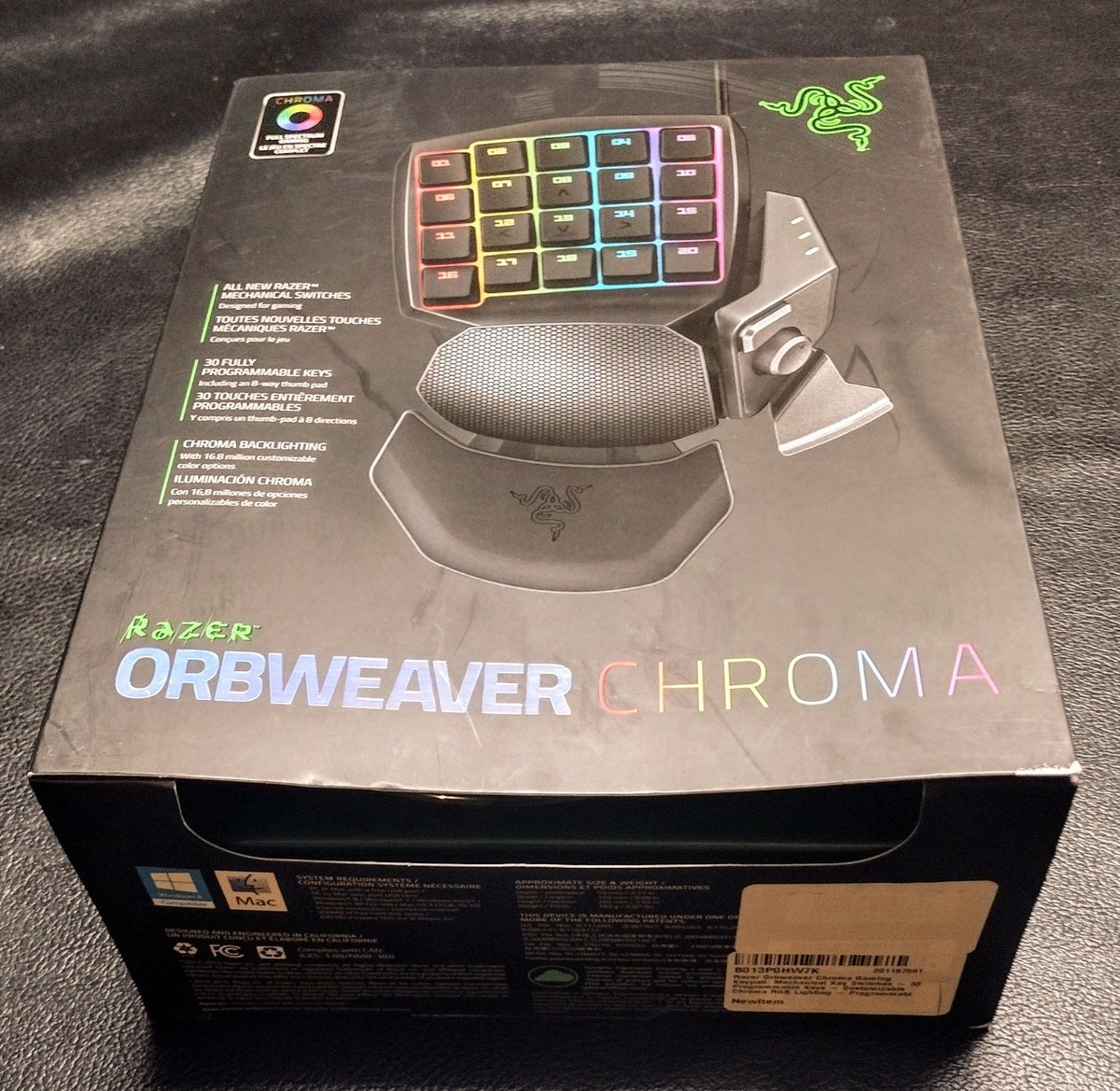 Razer RZ07-01440100-R3U1 Orbweaver Chroma Adjustable