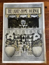 LADIES HOME JOURNAL June 1901 Maxfield Parrish Cover, Architecture, Kodak Ad