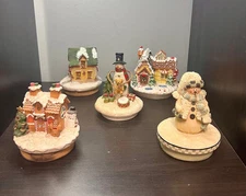 Our America  Candle Jar Topper Set Of 5