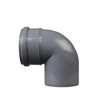 10 x Soil Pipe 90 Degree Bend 110 mm Inlet Push Fit Grey Waste Free Delivery