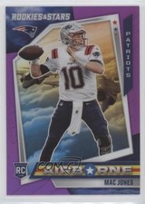 2021 Panini Rookies & Stars Airborne Purple Prizm 21/35 Mac Jones #AB-20 0nr3