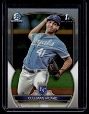 2023 Bowman Draft Chrome Refractors Coleman Picard RC Kansas City Royals