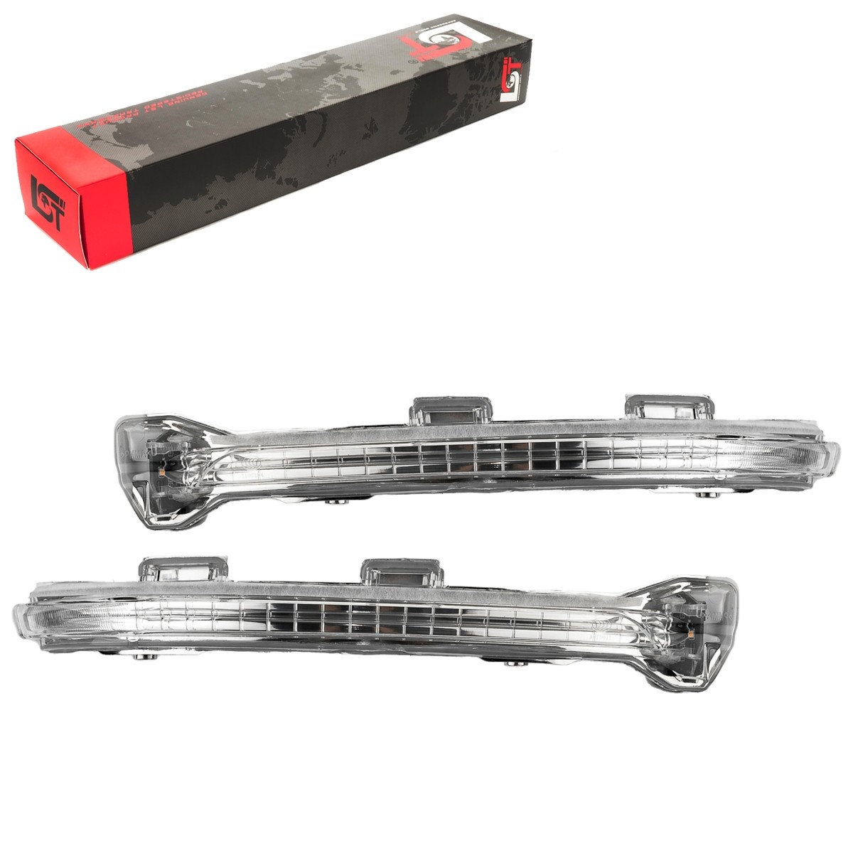 2x Exterior Mirror Indicator LED Clear Glass Left Right for VW Golf Sportsvan