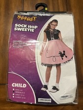 Girls SOCK HOP SWEETIE 50'S POODLE SKIRT Halloween Costume sz M Md Med 8 - 10