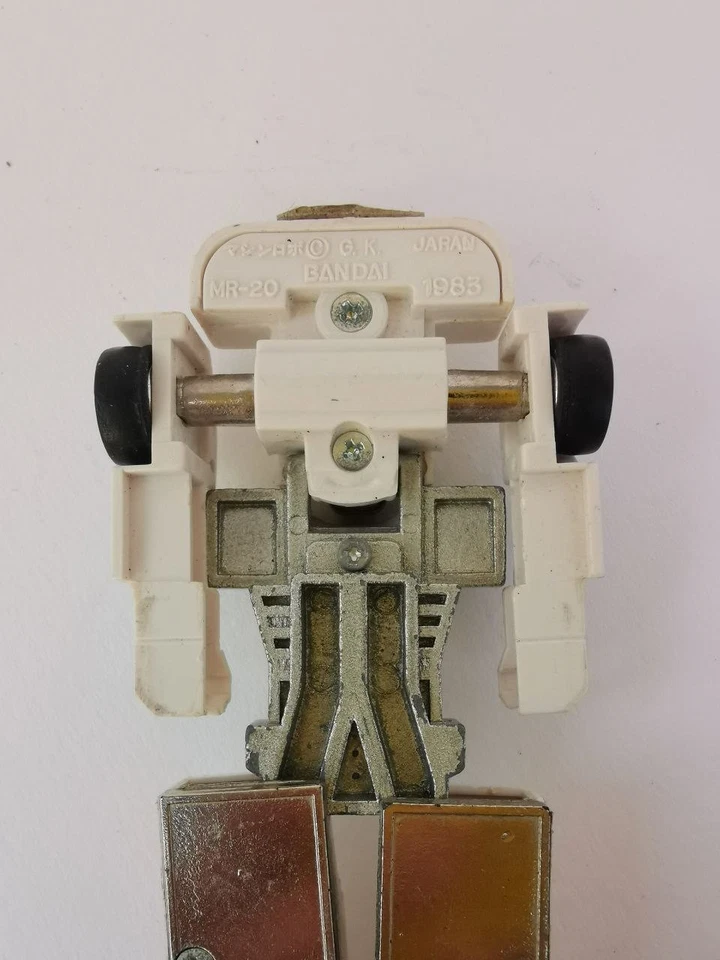 Gobots White Crasher MR-20 Pre Transformers Bandai 1983 Auto Robot Vintage - Immagine 4 di 4