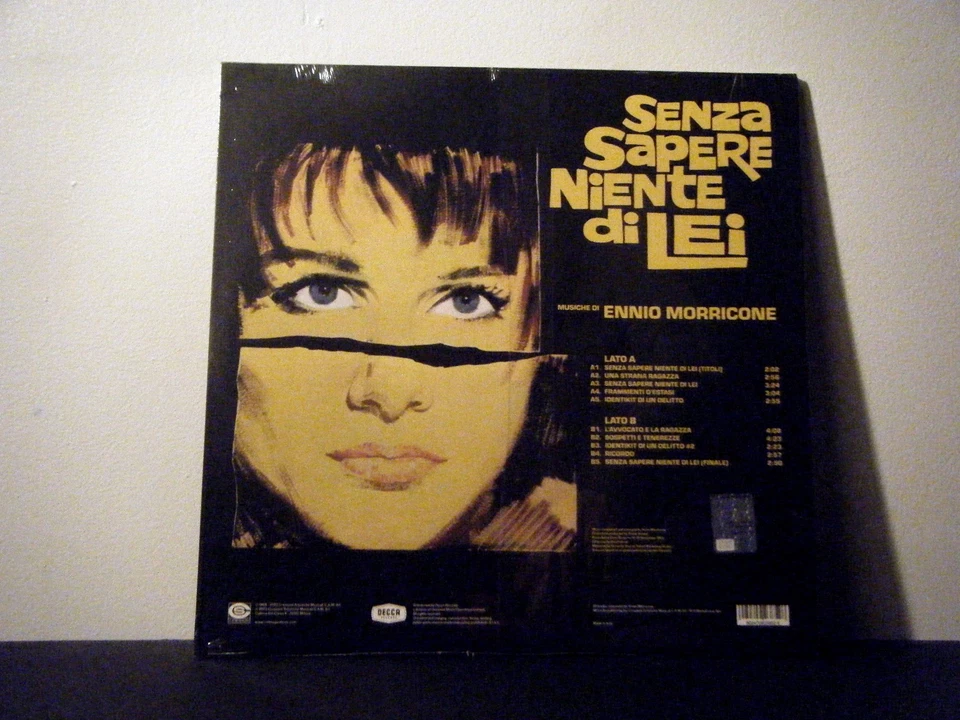 ENNIO MORRICONE LP Senza Sapere Niente Di Lei 1969  RE 180g Yellow vinyl SEALED! - Image 2 of 2