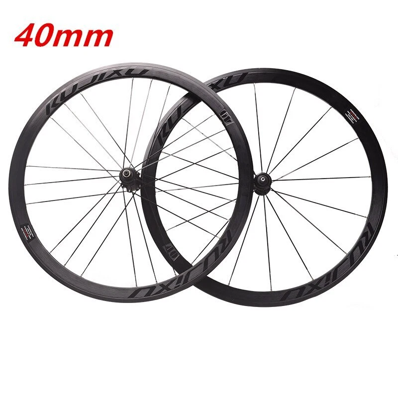 700C Depth30/40/50mm Carbon Fiber Tube Hub Road Bike Wheels Bicycle Wheelset - Image 2 of 4