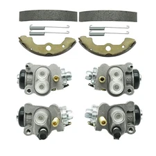 Front Brake Wheel Cylinders w/Shoes Kit for Honda Rancher 350 400 TRX350 TRX400