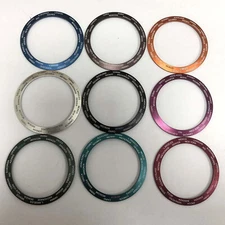 38MM Outside 30.6MM Inside Diameter English Lettering Ceramic Watch Bezel Parts