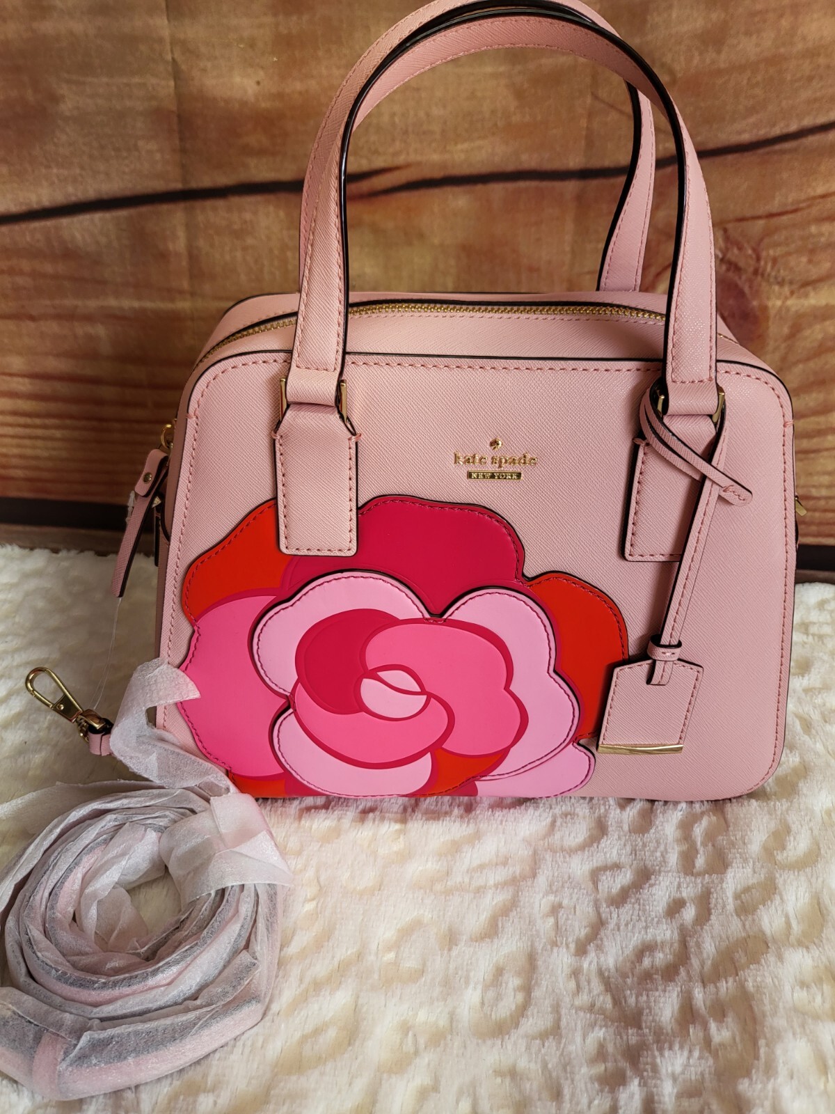 New - RARE HTF Kate Spade Rambling Roses Crossbody Set image 9