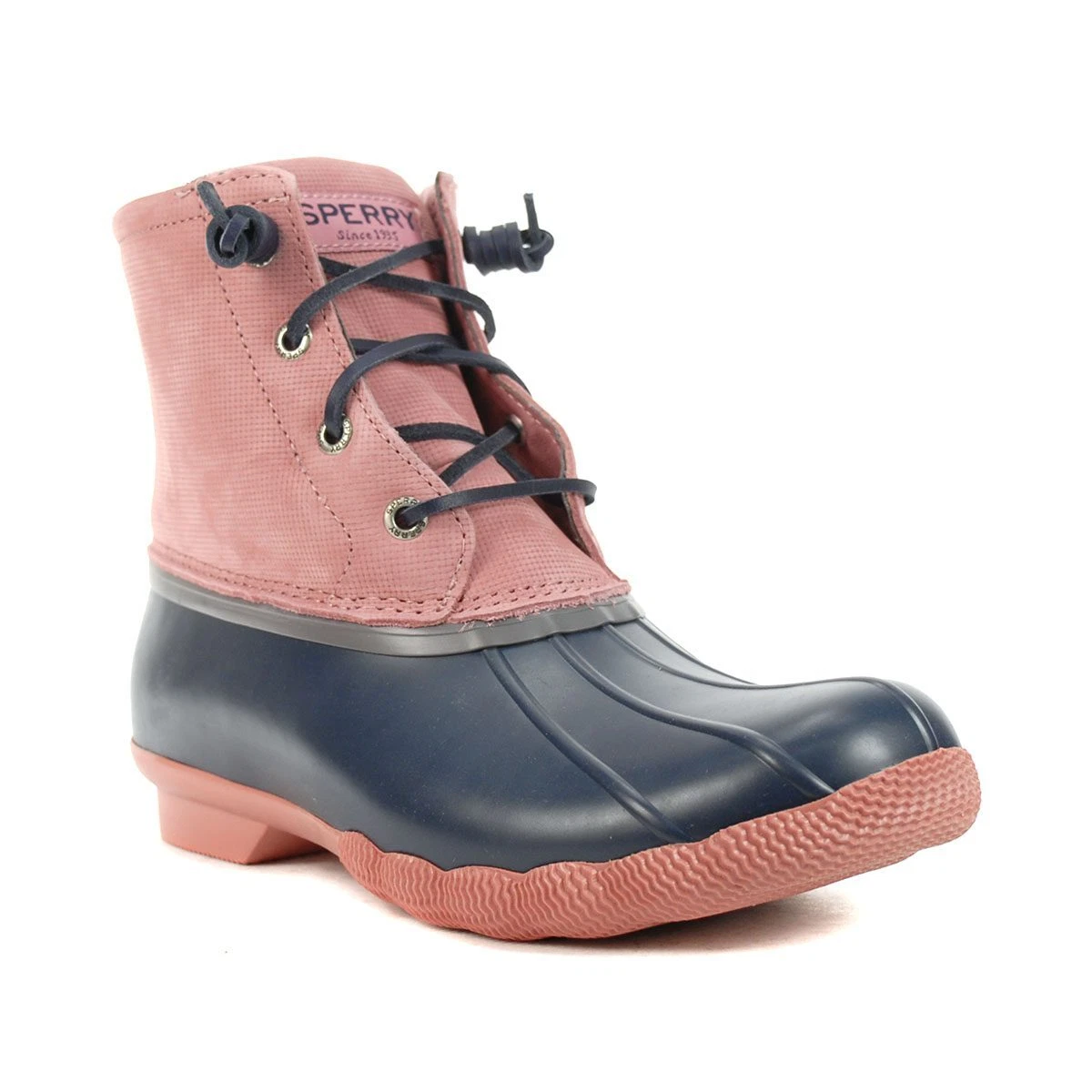 Sperry duck boots sales pink sole