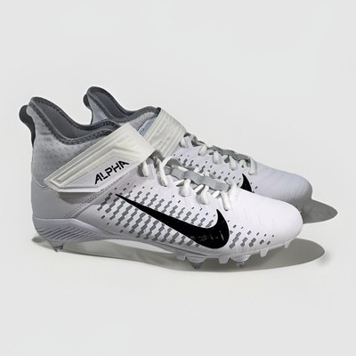 Nike Alpha Menace Pro 2 D Football Cleats White Grey CK4277-100 Men s Sz 11