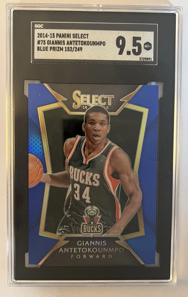 NBA 14/15 Select ヤニスアンテトクンポ シルバープリズム GIANNIS ANTETOKOUNMPO 2014-15 SELECT BLUE and WHITE PRIZM 2nd YEAR