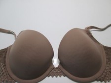 Btemptd Bra Size 32C Brown Underwired Lightly Lined Adjustable Straps Lace