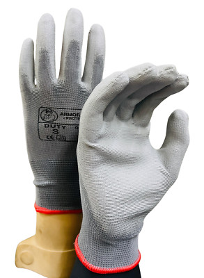 One Dozen Pair General Purpose Gloves PU Palm   EN Level 1 Cut Resistance
