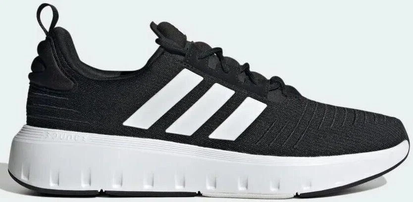 adidas gazelle silver green womens adidas Swift Run 22 Decon Running Shoe in Black/Black/Carbon at Nordstrom, Size 10.5 main image 0
