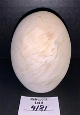 Sandstone or Stone Egg Sculpture Paperweight Marked A
