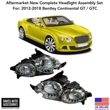 Aftermarket Headlight Head lamp Assembly 12-18 Bentley Continental GT GTC
