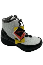 Khombu Waterproof Winter Ankle Snow Boots Molly White